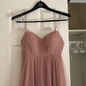Bradshaw blush maternity bridesmaids dress